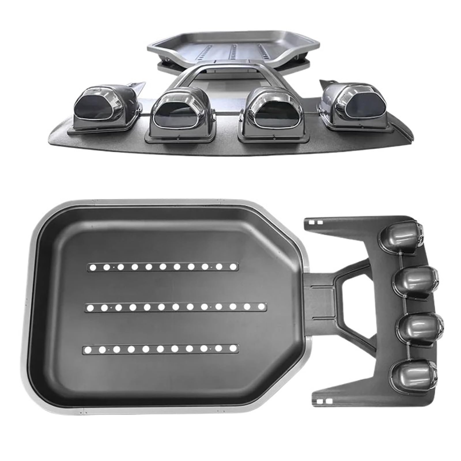 OZCCH Hochbelastbares Aluminium-Dachgepäckträger, kompatibel mit Toyota Land Cruiser FJ Cruiser 2007–2014, Robustes Frachtkorb-Aufbewahrungssystem, Gepäckträger, Dachgepäckträgerkorb von OZCCH