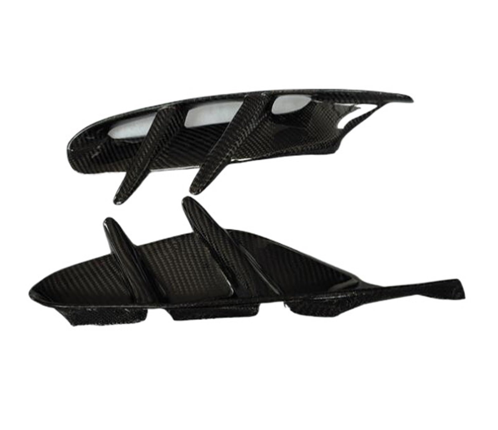 OZCCH Hochleistungs-Aerodynamik-Kit aus geschmiedeter Kohlefaser, kompatibel mit Porsche Taycan/Turbo S 2019-2023 – Frontsplitterklappen, Seitenschürzen und Windmesser-Upgrade(Forging Carbon Fiber) von OZCCH