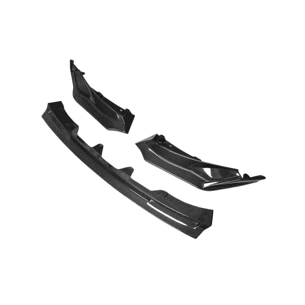 OZCCH Hochleistungs-Frontlippendiffusor aus Kohlefaser im V-Stil, kompatibel mit BMW M3 G80/M4 G82/G83 – Leichtes aerodynamisches Bodykit mit Kratzschutz(Dry Carbon fiber) von OZCCH