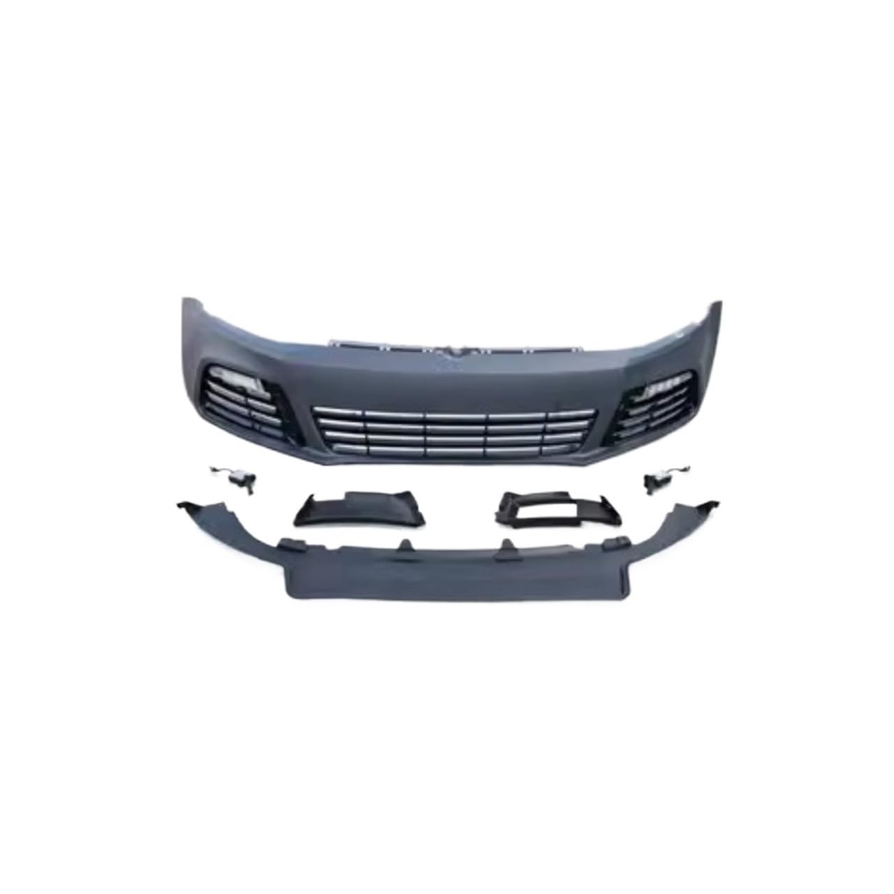 OZCCH Hochleistungs-Frontstoßstangen-Kit im R-Style aus ABS mit Tagfahrlicht, kompatibel mit VW Sagitar Jetta 2012–2018 – aerodynamische Karosserieumrüstung(For 12-14) von OZCCH