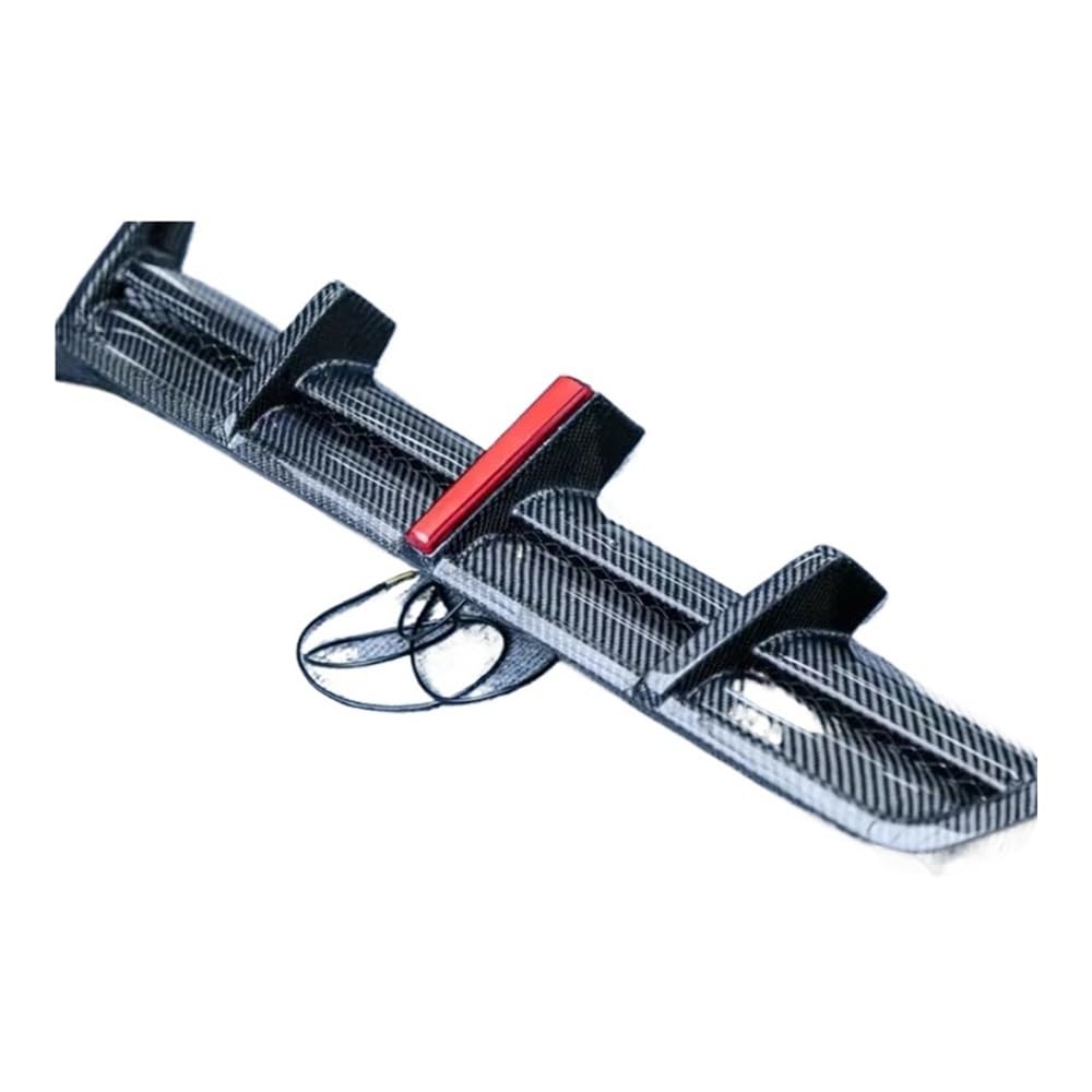 OZCCH Hochleistungs-Hecklippendiffusor aus Kohlefaser mit LED-Leuchten, kompatibel mit BMW X3M F97/X4M F98 2019+ – Aerodynamisches Heckstoßstangenspoiler-Bodykit(X4M Carbon fiber) von OZCCH