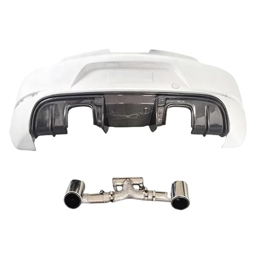 OZCCH Hochleistungs-Heckstoßstange und Auspuffkit aus Semi-Carbonfaser, kompatibel mit Porsche Boxster 981 – Leichtes aerodynamisches Upgrade(A set) von OZCCH