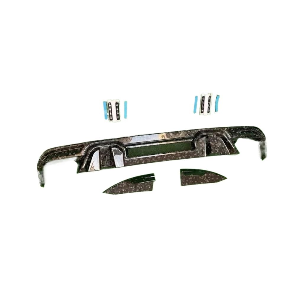 OZCCH Hochleistungs-Heckstoßstangen-Diffusor-Kit aus Kohlefaser, kompatibel mit BMW X5M F95/X6M F96 2019+ – Aerodynamisches Splitter-Spoiler-Bodykit(Matte Black) von OZCCH
