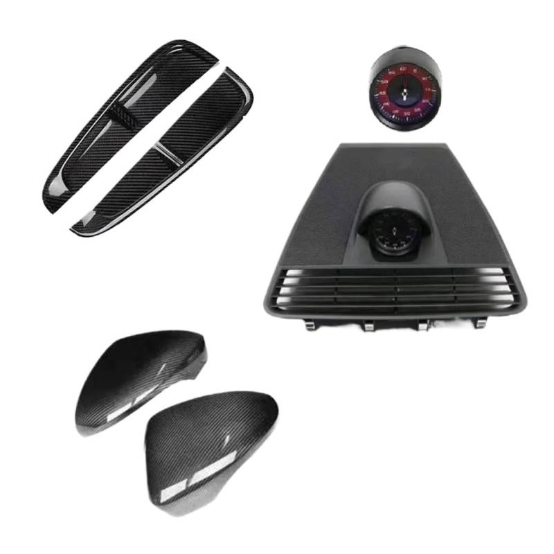 OZCCH Hochleistungs-Kotflügellüftungen und Spiegelabdeckungen aus Kohlefaser, kompatibel mit Porsche Panamera 971 2017+ – Aerodynamisches Styling-Kit, Aufklebemontage von OZCCH