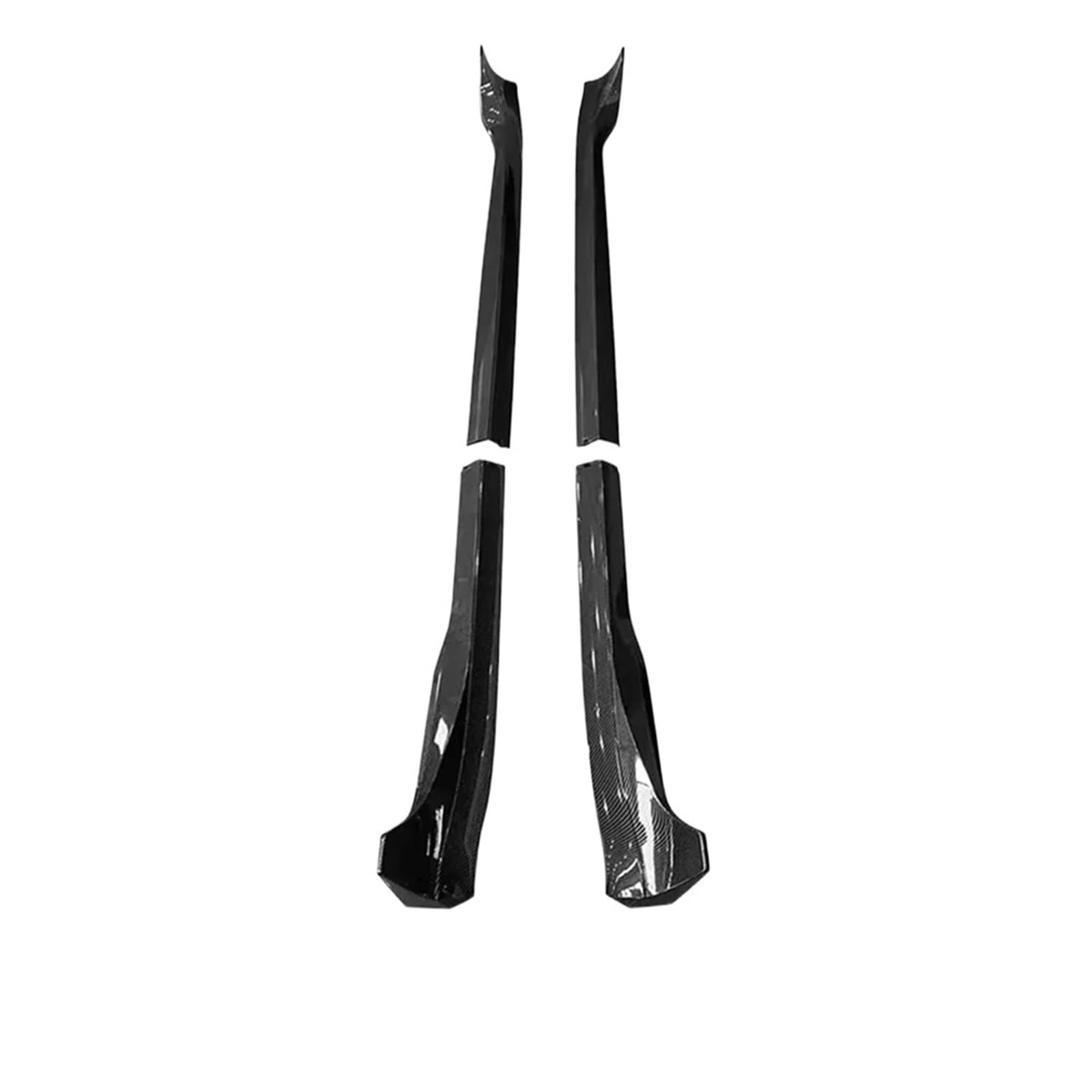 OZCCH Hochleistungs-Seitenschweller-Kit kompatibel mit Tesla Model 3/Model Y 2017-2023 – Flankenschutz mit ABS-Kohlefaserstruktur und aerodynamisches Bodykit(3 carbon fiber) von OZCCH