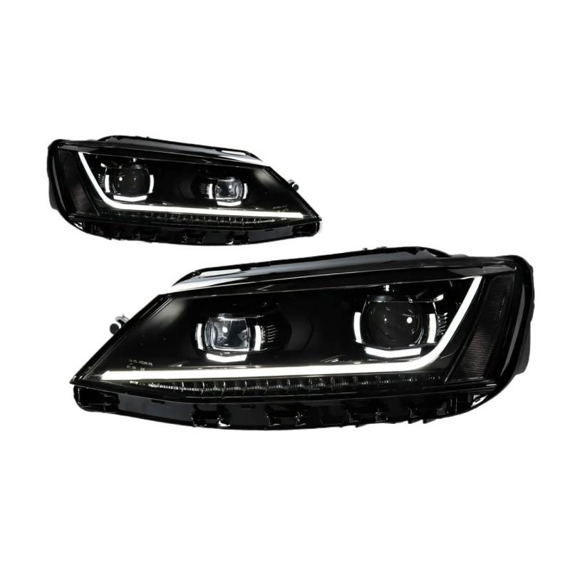 OZCCH Scheinwerfer Kompatibel for VW Jetta Scheinwerfer 2011-2018 Kopf Lampe Auto Styling DRL Signal Projektor Objektiv Automotive Zubehör Vorne von OZCCH