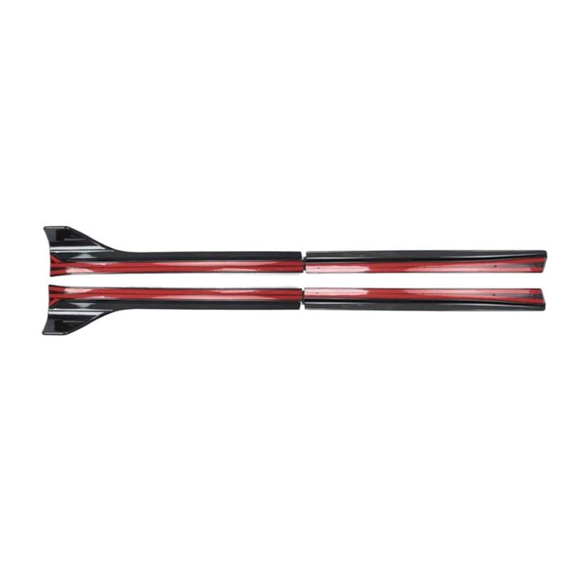 OZCCH Seitenschweller-Verlängerung for Autos, Hochleistungs-Seitenschweller-Verlängerungen aus ABS, kompatibel mit Tesla Model Y 2019–2022 – Aerodynamische Schwellerlippensplitter und Schutzkit(Glossy von OZCCH