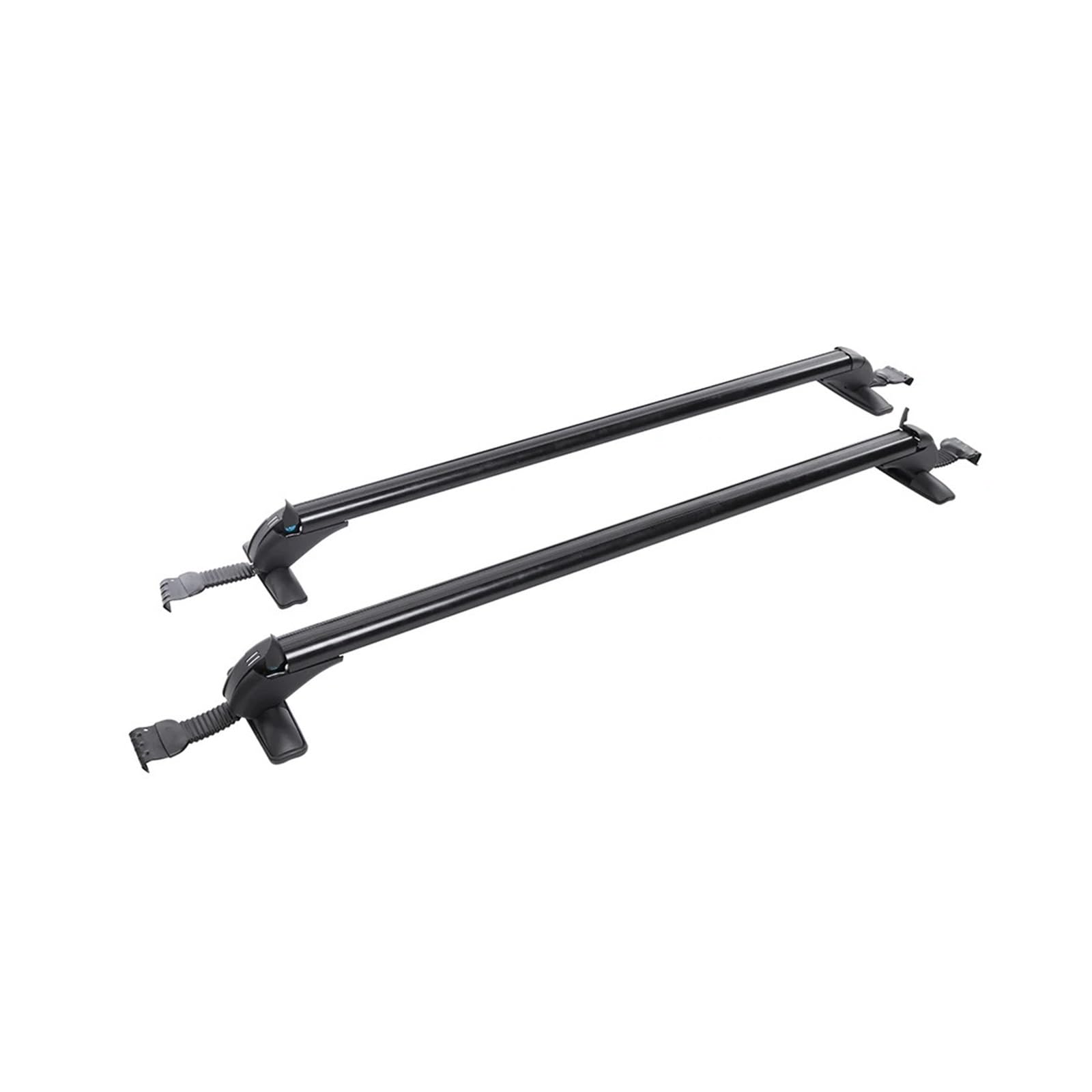 OZCCH Universelle 110–115 cm Dachträger-Querstangen – 2er-Pack abschließbares Gepäckträgersystem aus Aluminium | Schwarze Fahrzeugmontageschienen for Skiträger und Fracht (inkl. Schlüssel) von OZCCH