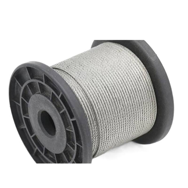 1/10 Meter Durchmesser 0,5-10 mm 304 Edelstahl Seil Drahtseil Wäscheleine Weiche Angeln Hebekabel 7 * 7/7 * 19 Struktur(Dia6mm(7x19) 1Metres) von OZDTLP