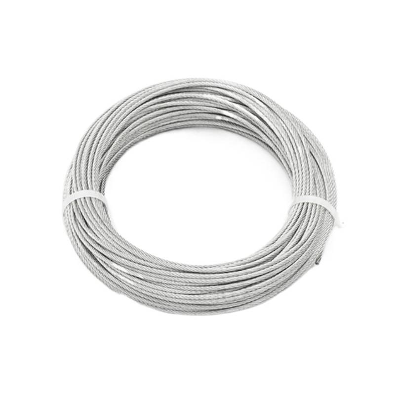 50/100 Meter 304 Edelstahl Drahtseil Hebekabel Wäscheleine Feste Zäune Treppenhaus Armlehne Seil Durchmesser 1-5mm(2.0mm,50 Meters) von OZDTLP