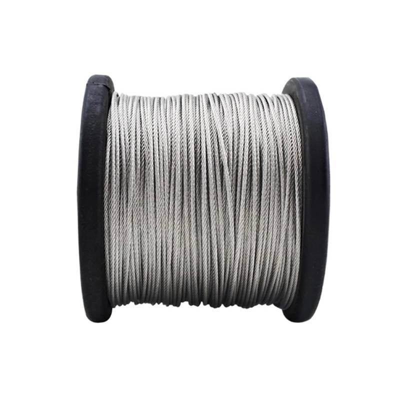 OZDTLP 1 1,2 1,5 2 2,5 3 4 5 6 8 10–20 mm 304 Edelstahlseil Drahtseil Alambre Drahtseil Weicher Angel-Hebedrahtseil 7 x 19 Struktur(18mm,8 Meters) von OZDTLP