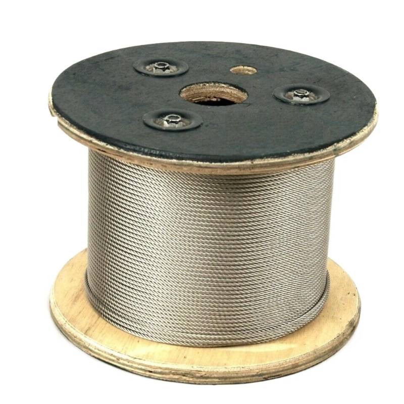 OZDTLP 3MM 316 Marine Grade Edelstahl Drahtseil Balustrade Decking Sonnensegel Rigging Kabel 7X7 7X19 1X19 Struktur(7X7,50 Meters_3MM) von OZDTLP