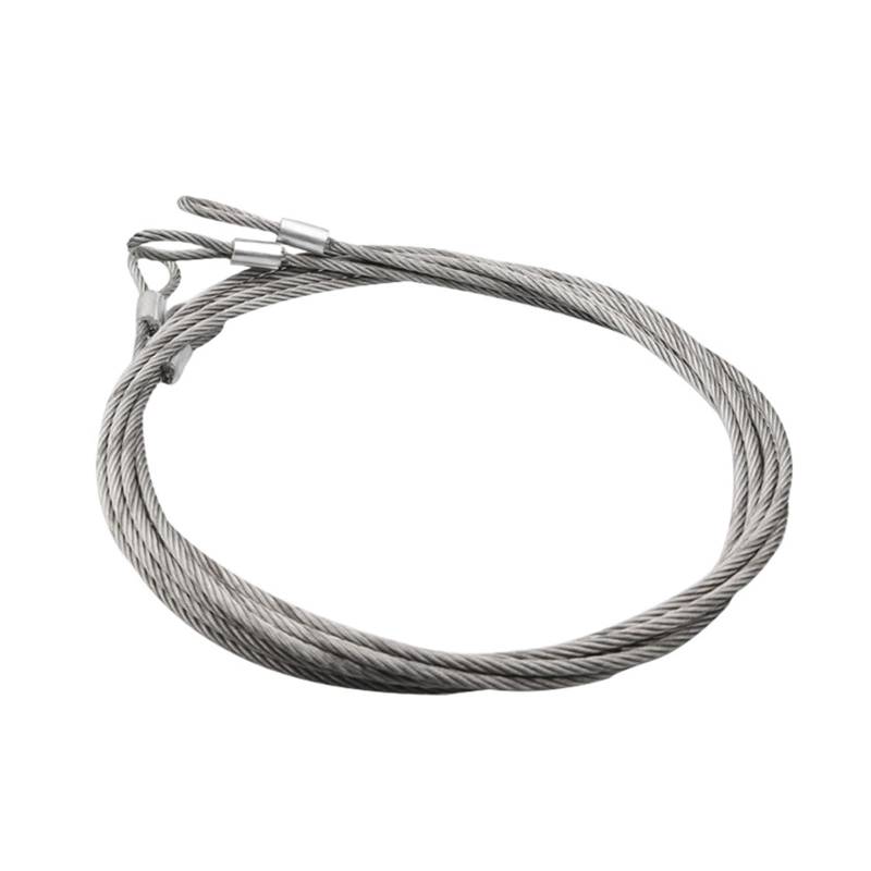 OZDTLP Drahtseil aus Edelstahl 304. Die beiden Enden der Aluminiumzwinge wurden verdichtet. Doppelclip-Verriegelung, Durchmesser 1,5–4 mm.(2 Meter,Diameter 2mm) von OZDTLP