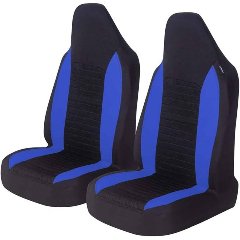 OZFRVXUG 2 Stück Vordersitze Auto-Sitzauflage für BMW Serie 2 Series 2er U06 Active Tourer 2021-2025, Bucket-Typ integrierte Atmungsaktiv Autositzschoner Zubehör,C/Blue von OZFRVXUG