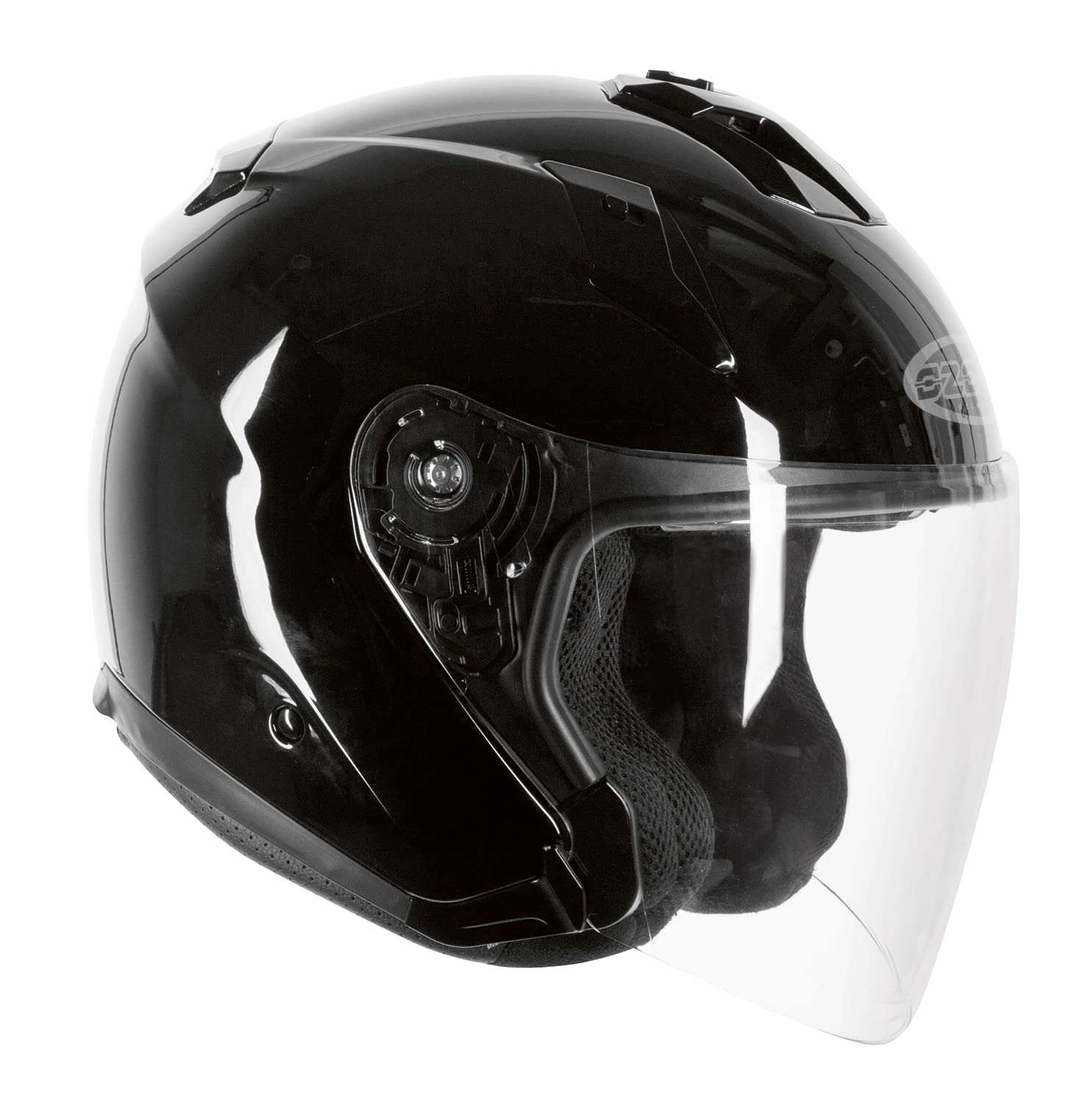 OZONE MOTO CT-01 Jet Motorradhelm Breiter Sichtwinkel langes Visier und Sonnenblende EPS mit Mehreren Dichten ECE-Zulassung von OZONE MOTO