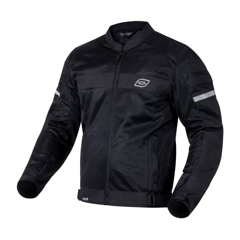 OZONE MOTO Dart Motorradjacke Herren | Textil | Ellbogen und Schulterprotektoren | Reflektierende Elemente | Mesh-Einsätze | 4 Taschen von OZONE MOTO