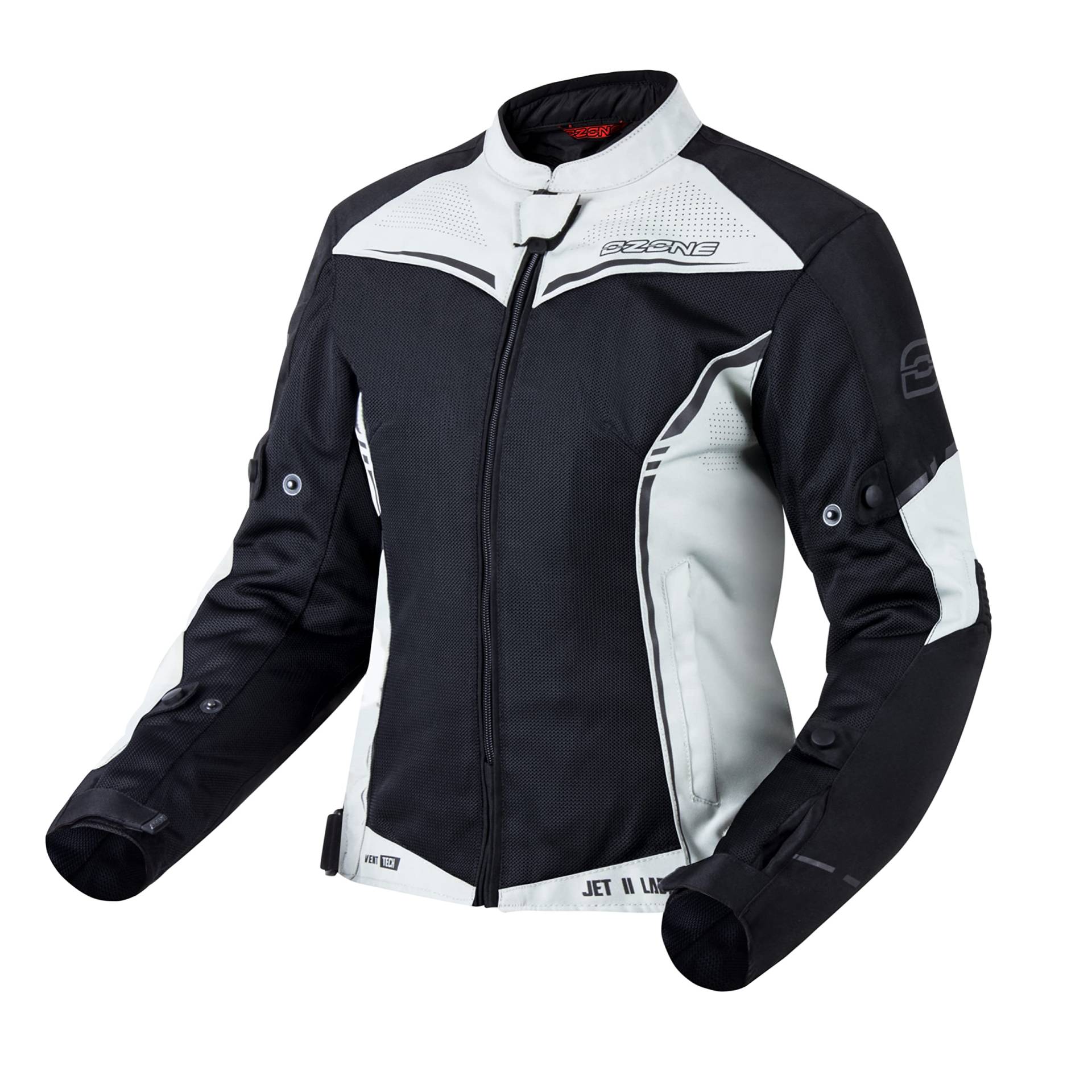 OZONE MOTO Jet II Lady Motorradjacke Damen | Textil | Ellenbogen und Schulterprotektoren Stufe 1 | Mesh Belüftungsplatten | Wasserdichte Membran | Reflektierende Elemente OZONE MOTO Jet II Lady Motorradjacke Damen | Textil | Ellenbogen und Schulterprotektoren Stufe 1 | Mesh Belüftungsplatten | Wasserdichte Membran | Reflektierende Elemente von OZONE MOTO