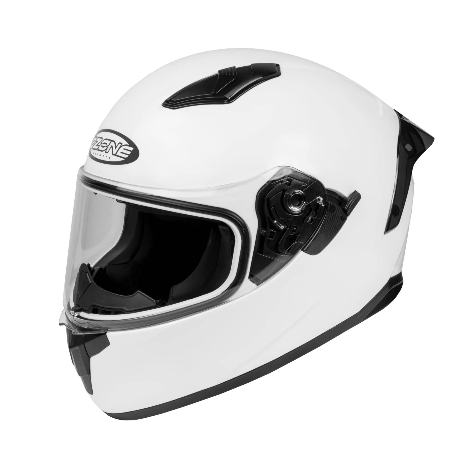 OZONE MOTO Sprint Motorradhelm | Breiter Sichtwinkel | 2 Größen EPS | Zahlreiche Belüftungskanäle | Sonnenblende | Anti-Fog-Visier von OZONE MOTO