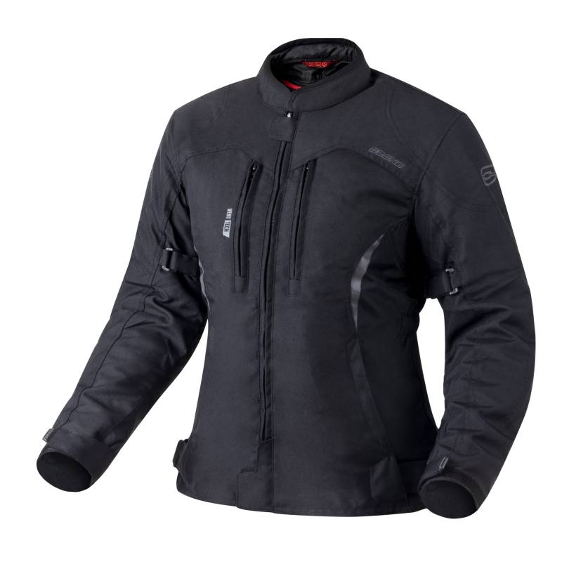 OZONE MOTO Delta IV Lady Textil Motorradjacke für Frauen Membran Ellbogen und Schultern Protektoren 3 Lüftungskanäle Reflektierende Elemente 4 Taschen von OZONE MOTO