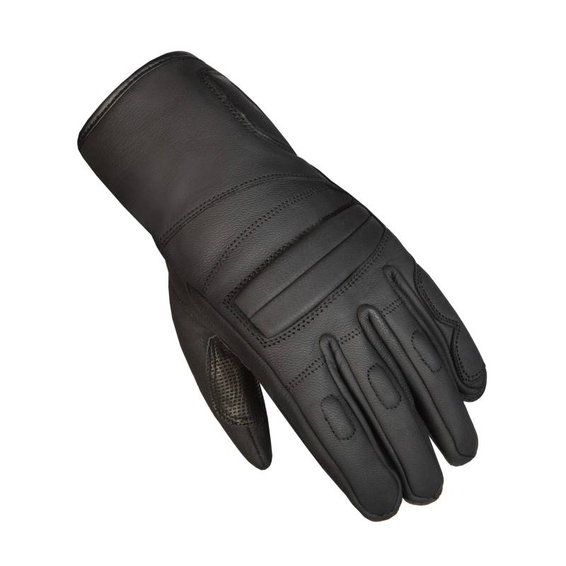 OZONE MOTO Ride II Motorradhandschuhe Herren | Leder | Harte Knöchelprotektoren | Belüftung | Touchscreen-freundliche Pads | Flexible Elemente von Ozone
