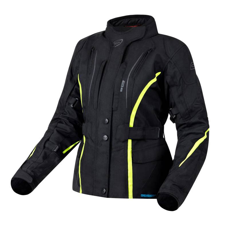 Ozone Sahara Lady Textile Motorradjacke für Frauen Ellbogen und Schultern Protektoren Reissa Membrane 10 Belüftungskanäle Reflektierende Elemente Taschen von OZONE MOTO