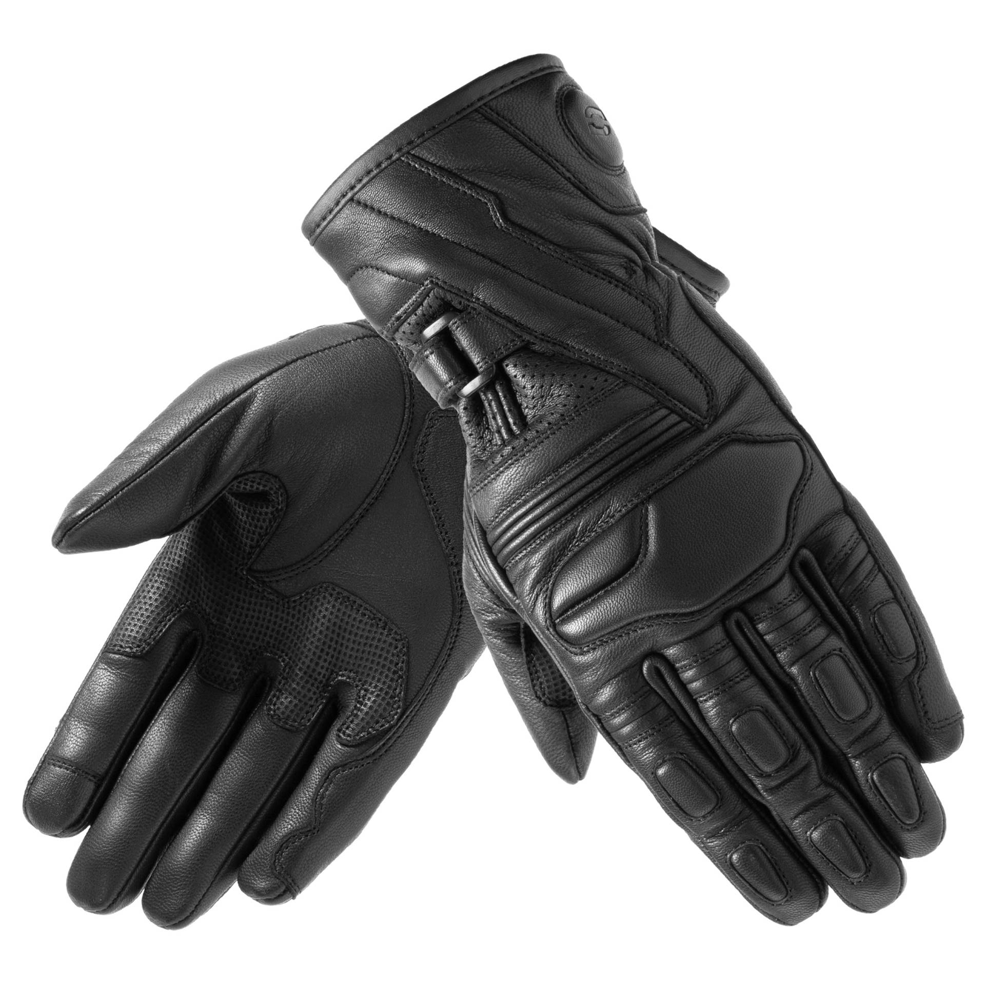 Ozone Touring II Lady Leder Motorradhandschuhe für Frauen Schaumstoffe weiche Finger und Knöchelschützer Touchscreen freundliche Pads Belüftung von OZONE MOTO