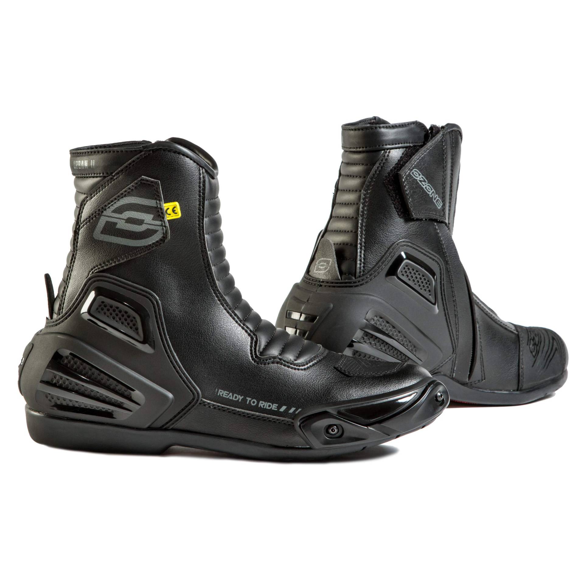 Ozone Urban II CE Motorradstiefel für Männer langlebiges Material Knöchel- und Fersenschutz 3D Mesh-Futter Antibakterielle Einlegesohle austauschbare Schieberegler Ozone Urban II CE Motorradstiefel für Männer langlebiges Material Knöchel- und Fersenschutz 3D Mesh-Futter Antibakterielle Einlegesohle austauschbare Schieberegler von OZONE MOTO