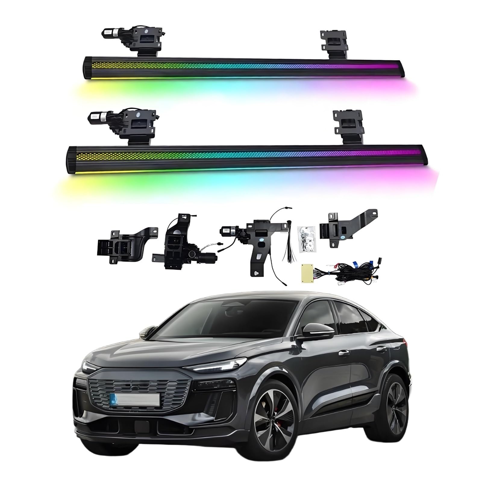 OZTSR Elektrische Trittbretter, kompatibel mit Audi Q6 2022–2025, mit leichten, SUV-, Offroad- und Pickup-Trucks – einziehbare Truck-Stufen und Nerf Bars OZTSR Elektrische Trittbretter, kompatibel mit Audi Q6 2022–2025, mit leichten, SUV-, Offroad- und Pickup-Trucks – einziehbare Truck-Stufen und Nerf Bars von OZTSR