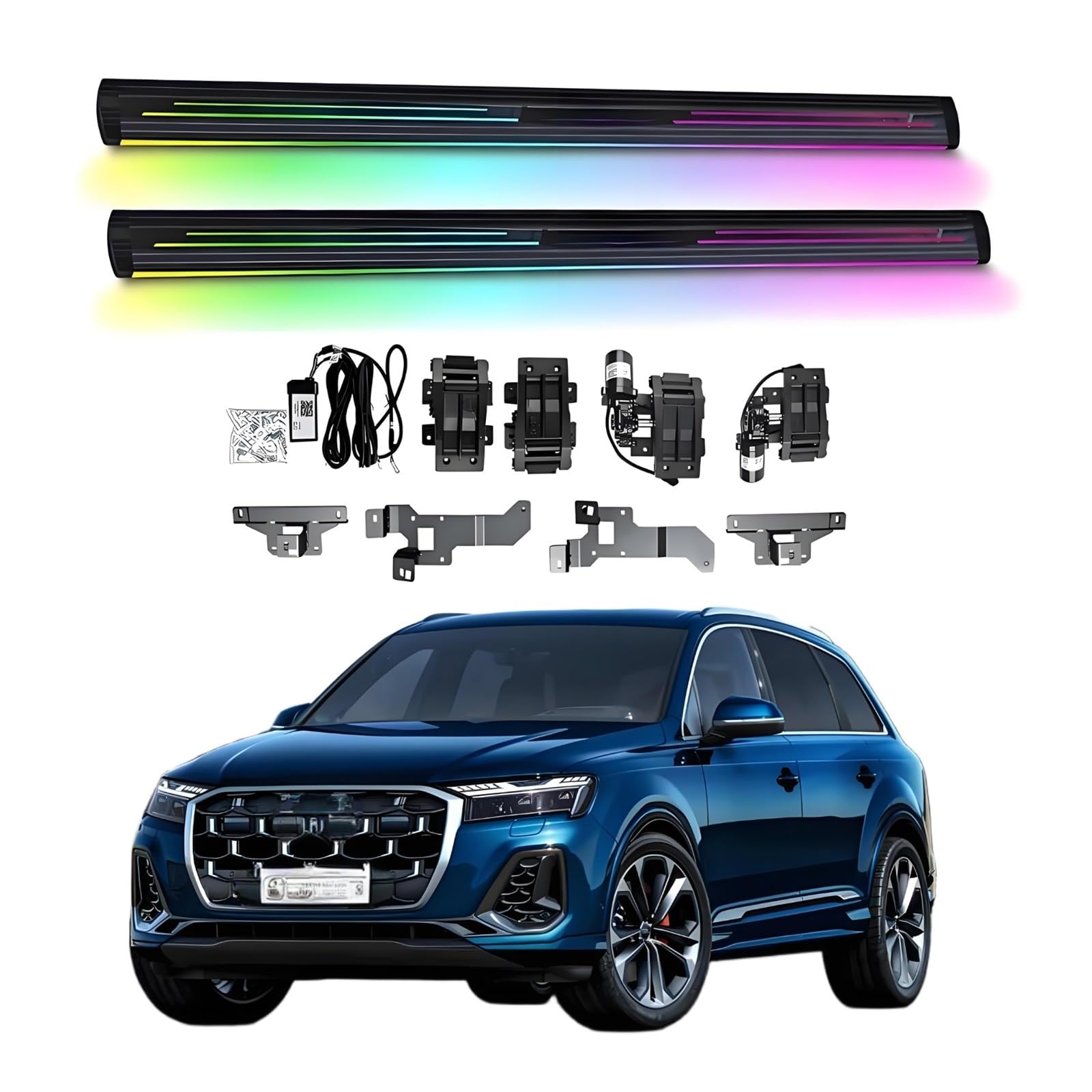 OZTSR Elektrische Trittbretter, kompatibel mit Audi Q8 2020–2025, mit leichten, SUV-, Offroad- und Pickup-Trucks – einziehbare Truck-Stufen und Nerf Bars OZTSR Elektrische Trittbretter, kompatibel mit Audi Q8 2020–2025, mit leichten, SUV-, Offroad- und Pickup-Trucks – einziehbare Truck-Stufen und Nerf Bars von OZTSR