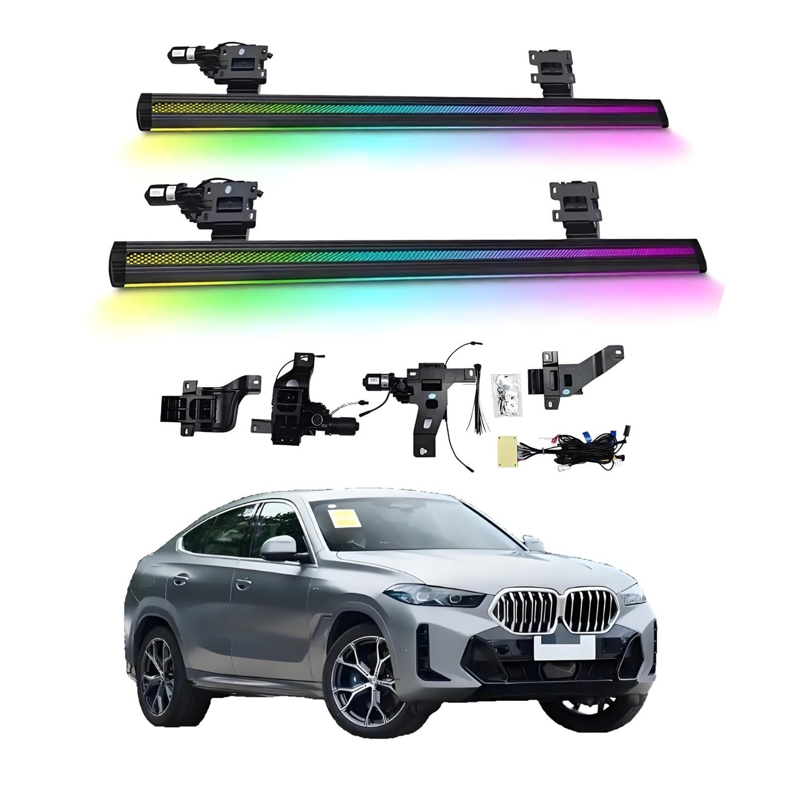 OZTSR Elektrische Trittbretter, kompatibel mit BMW X6 2020–2025, mit leichten, SUV-, Offroad- und Pickup-Trucks – einziehbare Truck-Stufen und Nerf Bars OZTSR Elektrische Trittbretter, kompatibel mit BMW X6 2020–2025, mit leichten, SUV-, Offroad- und Pickup-Trucks – einziehbare Truck-Stufen und Nerf Bars von OZTSR