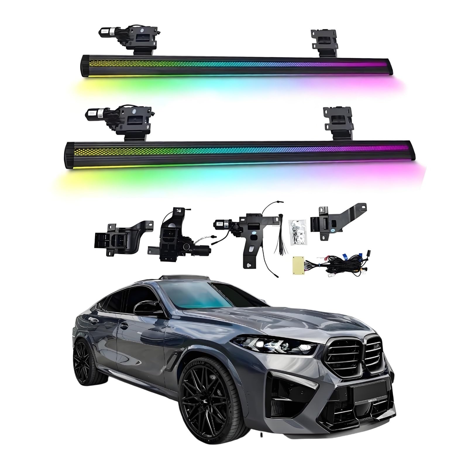 OZTSR Elektrische Trittbretter, kompatibel mit BMW X6M 2020–2025 mit leichten, SUV-, Offroad- und Pickup-Trucks – einziehbare Truck-Stufen und Nerf Bars OZTSR Elektrische Trittbretter, kompatibel mit BMW X6M 2020–2025 mit leichten, SUV-, Offroad- und Pickup-Trucks – einziehbare Truck-Stufen und Nerf Bars von OZTSR