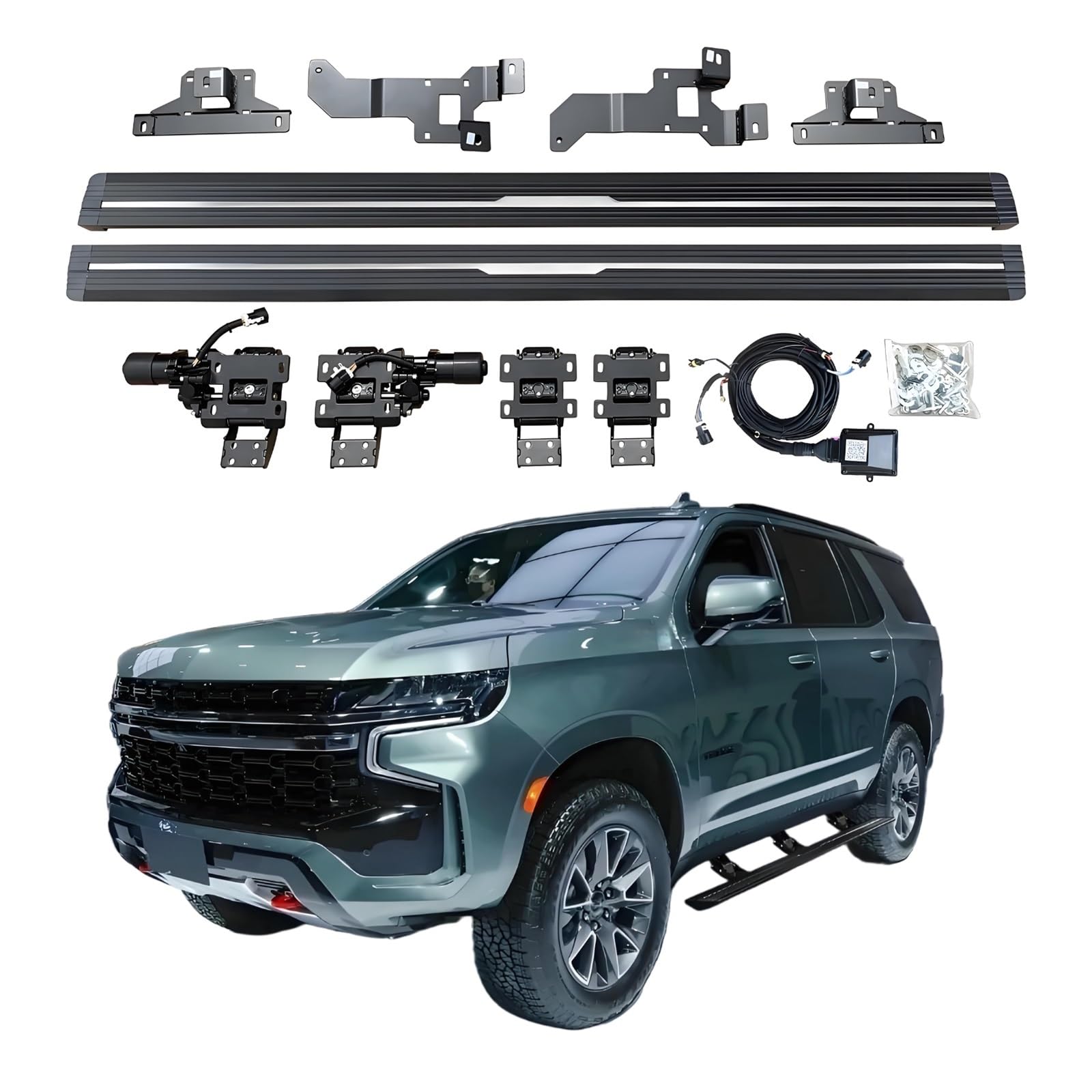 OZTSR Elektrische Trittbretter, kompatibel mit Chevrolet Tahoe 2020–2025, SUV, Geländewagen und Pickup-Trucks – einziehbare Truck-Stufen und Nerf Bars OZTSR Elektrische Trittbretter, kompatibel mit Chevrolet Tahoe 2020–2025, SUV, Geländewagen und Pickup-Trucks – einziehbare Truck-Stufen und Nerf Bars von OZTSR