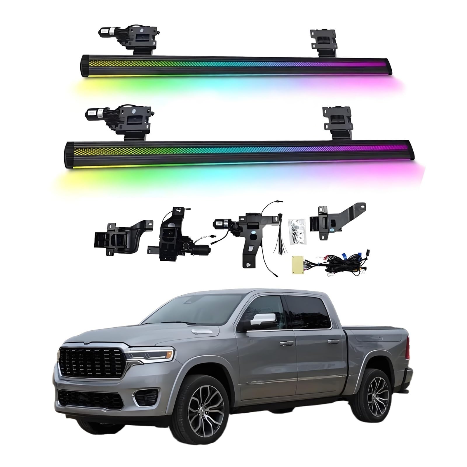 OZTSR Elektrische Trittbretter, kompatibel mit Dodge Ram 1500 2019–2025 mit leichten, SUV-, Offroad- und Pickup-Trucks – einziehbare Truck-Stufen und Nerf Bars OZTSR Elektrische Trittbretter, kompatibel mit Dodge Ram 1500 2019–2025 mit leichten, SUV-, Offroad- und Pickup-Trucks – einziehbare Truck-Stufen und Nerf Bars von OZTSR