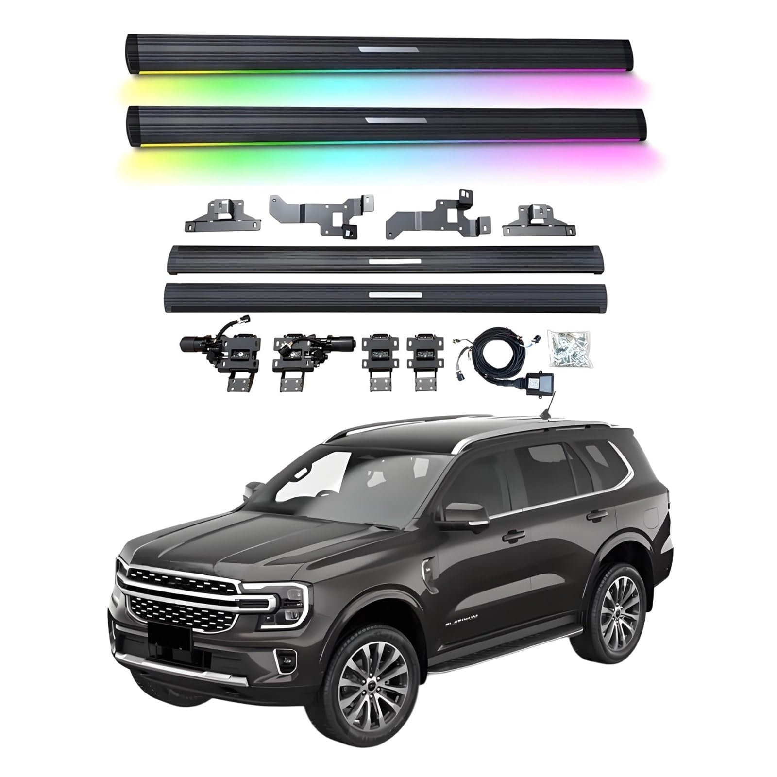 OZTSR Elektrische Trittbretter, kompatibel mit Ford Everest 2022–2025 mit leichten, SUV-, Offroad- und Pickup-Trucks – einziehbare Truck-Stufen und Nerf Bars OZTSR Elektrische Trittbretter, kompatibel mit Ford Everest 2022–2025 mit leichten, SUV-, Offroad- und Pickup-Trucks – einziehbare Truck-Stufen und Nerf Bars von OZTSR