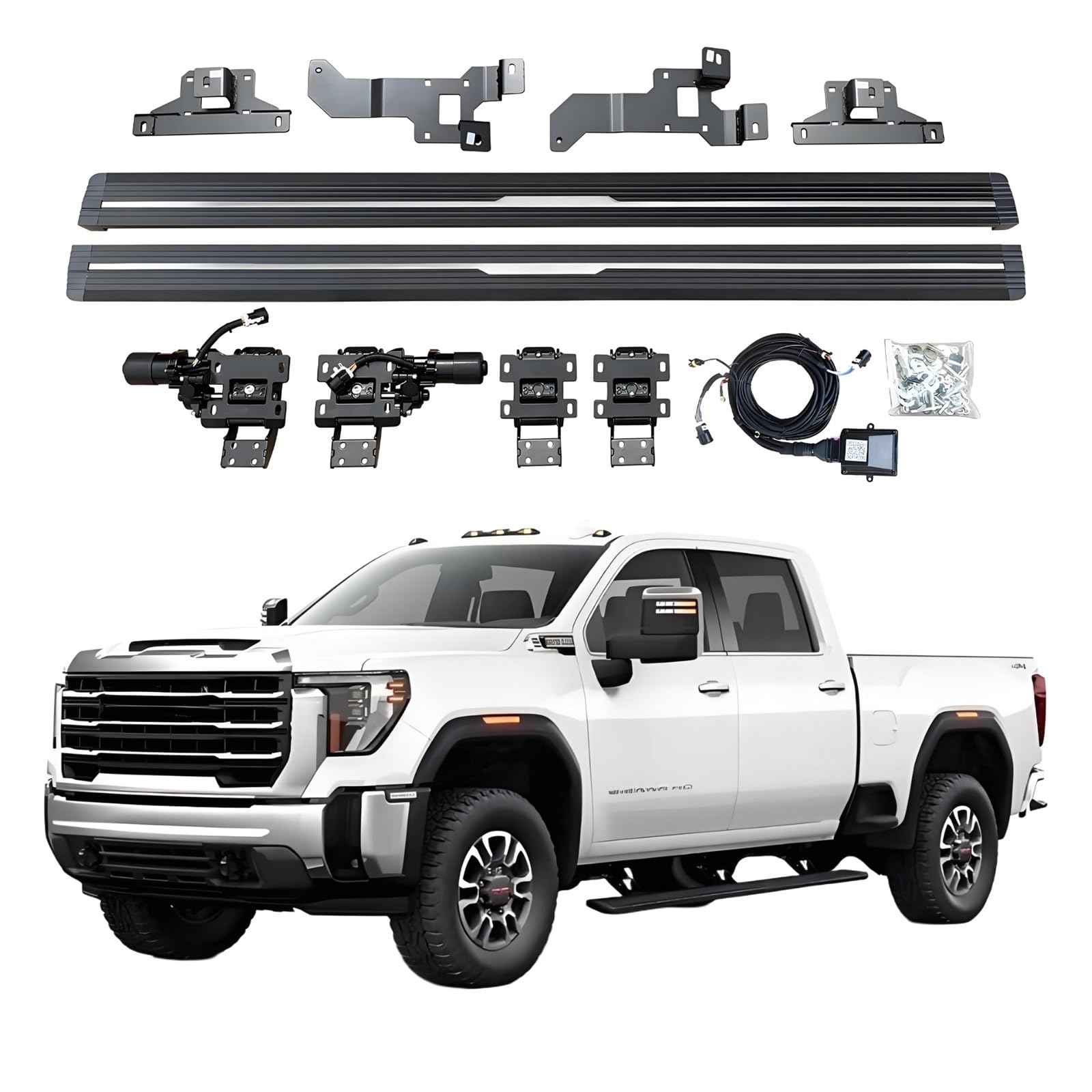 OZTSR Elektrische Trittbretter, kompatibel mit GMC Sierra 1500 2500 2019–2025, SUV, Geländewagen und Pickup-Trucks – einziehbare Truck-Stufen und Nerf Bars OZTSR Elektrische Trittbretter, kompatibel mit GMC Sierra 1500 2500 2019–2025, SUV, Geländewagen und Pickup-Trucks – einziehbare Truck-Stufen und Nerf Bars von OZTSR