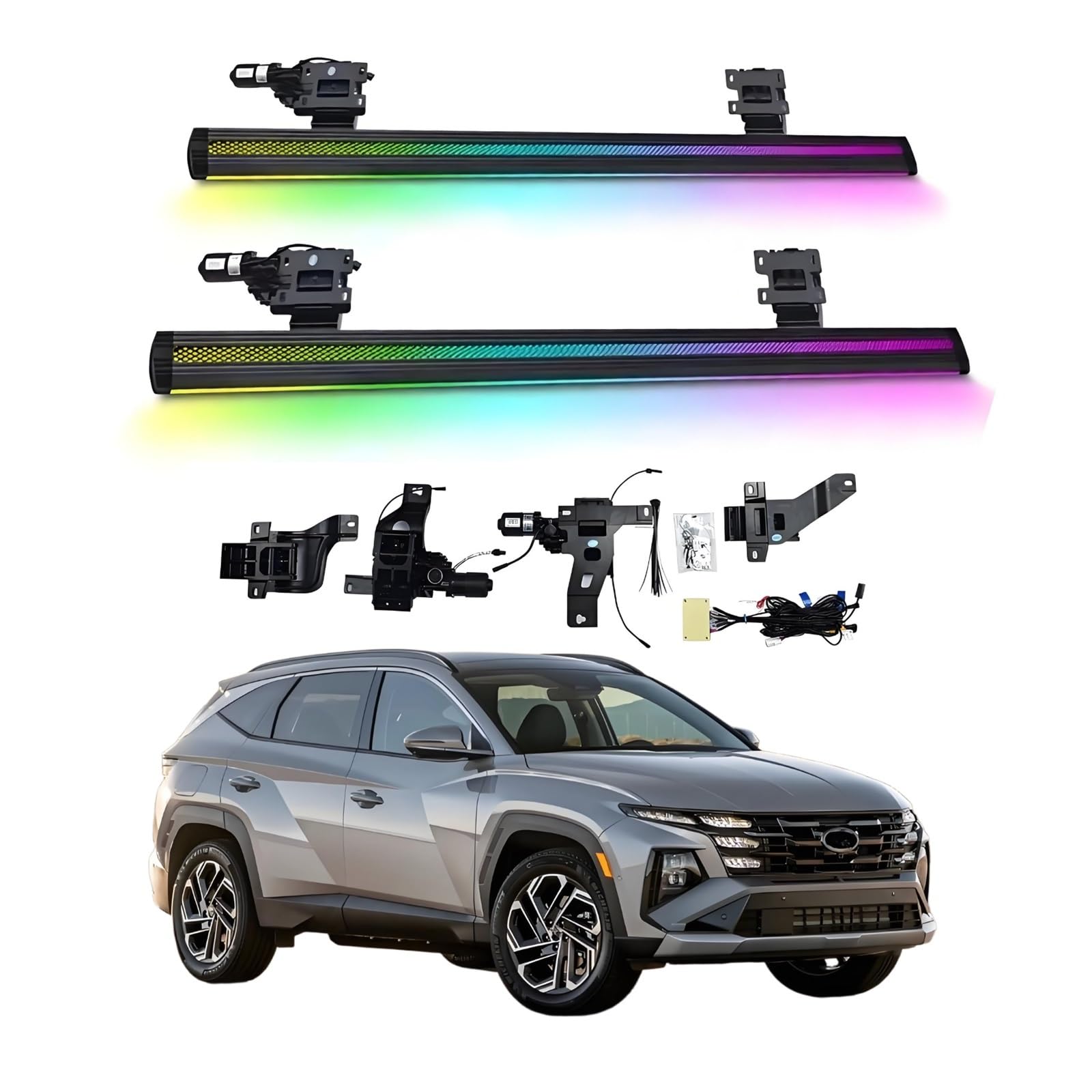 OZTSR Elektrische Trittbretter, kompatibel mit Hyundai Custo 2023–2025 mit leichten, SUV-, Offroad- und Pickup-Trucks – einziehbare Truck-Stufen und Nerf Bars OZTSR Elektrische Trittbretter, kompatibel mit Hyundai Custo 2023–2025 mit leichten, SUV-, Offroad- und Pickup-Trucks – einziehbare Truck-Stufen und Nerf Bars von OZTSR