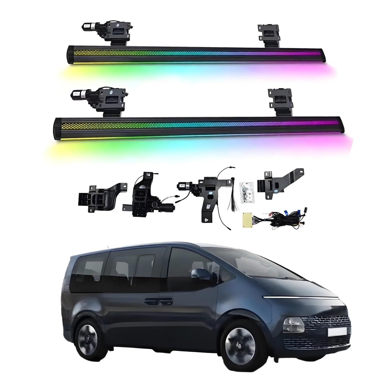 OZTSR Elektrische Trittbretter, kompatibel mit Hyundai H1 Staria 2021–2025 mit leichten, SUV-, Offroad- und Pickup-Trucks – einziehbare Truck-Stufen und Nerf Bars OZTSR Elektrische Trittbretter, kompatibel mit Hyundai H1 Staria 2021–2025 mit leichten, SUV-, Offroad- und Pickup-Trucks – einziehbare Truck-Stufen und Nerf Bars von OZTSR