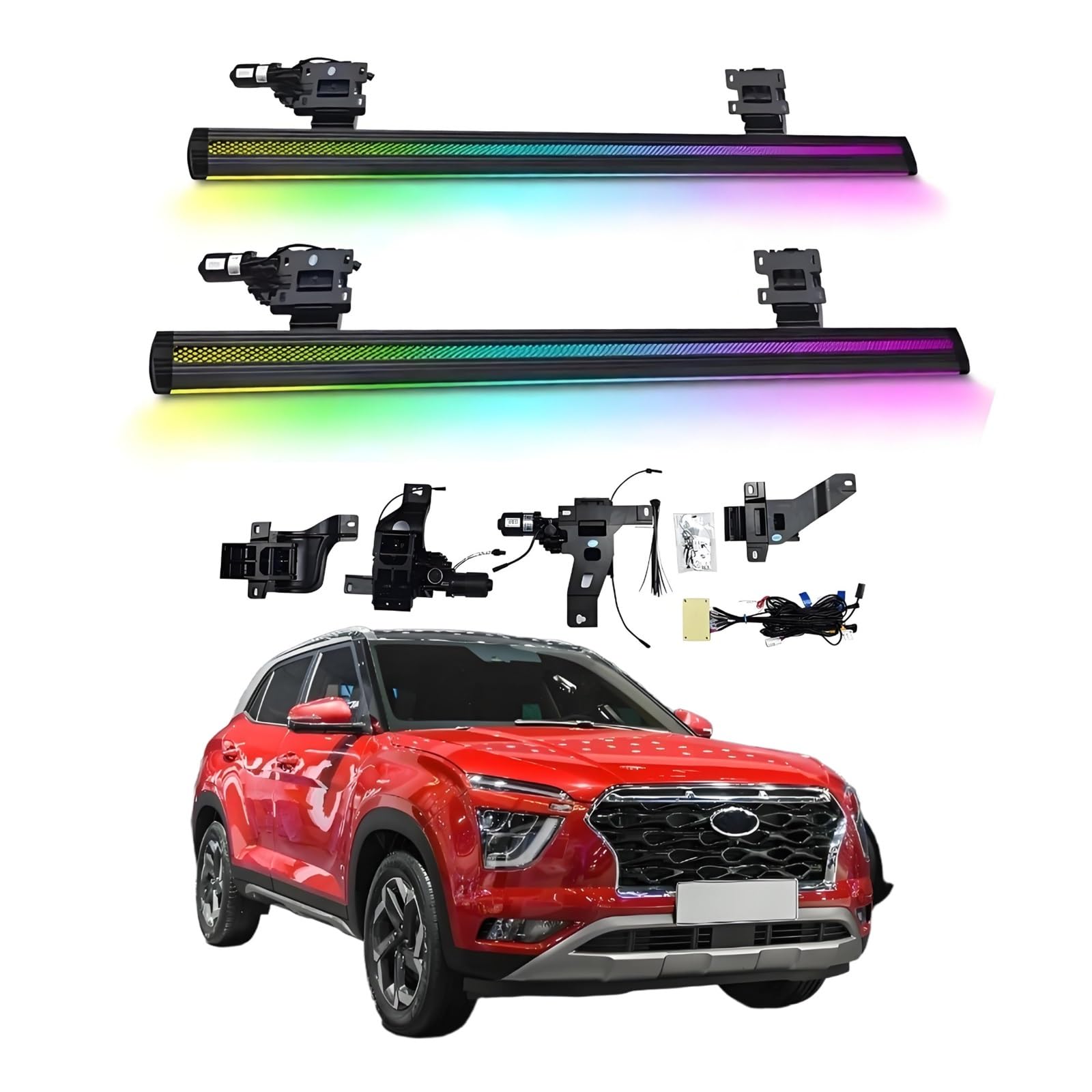 OZTSR Elektrische Trittbretter, kompatibel mit Hyundai IX25 2015–2024 mit leichten, SUV-, Offroad- und Pickup-Trucks – einziehbare Truck-Stufen und Nerf Bars OZTSR Elektrische Trittbretter, kompatibel mit Hyundai IX25 2015–2024 mit leichten, SUV-, Offroad- und Pickup-Trucks – einziehbare Truck-Stufen und Nerf Bars von OZTSR