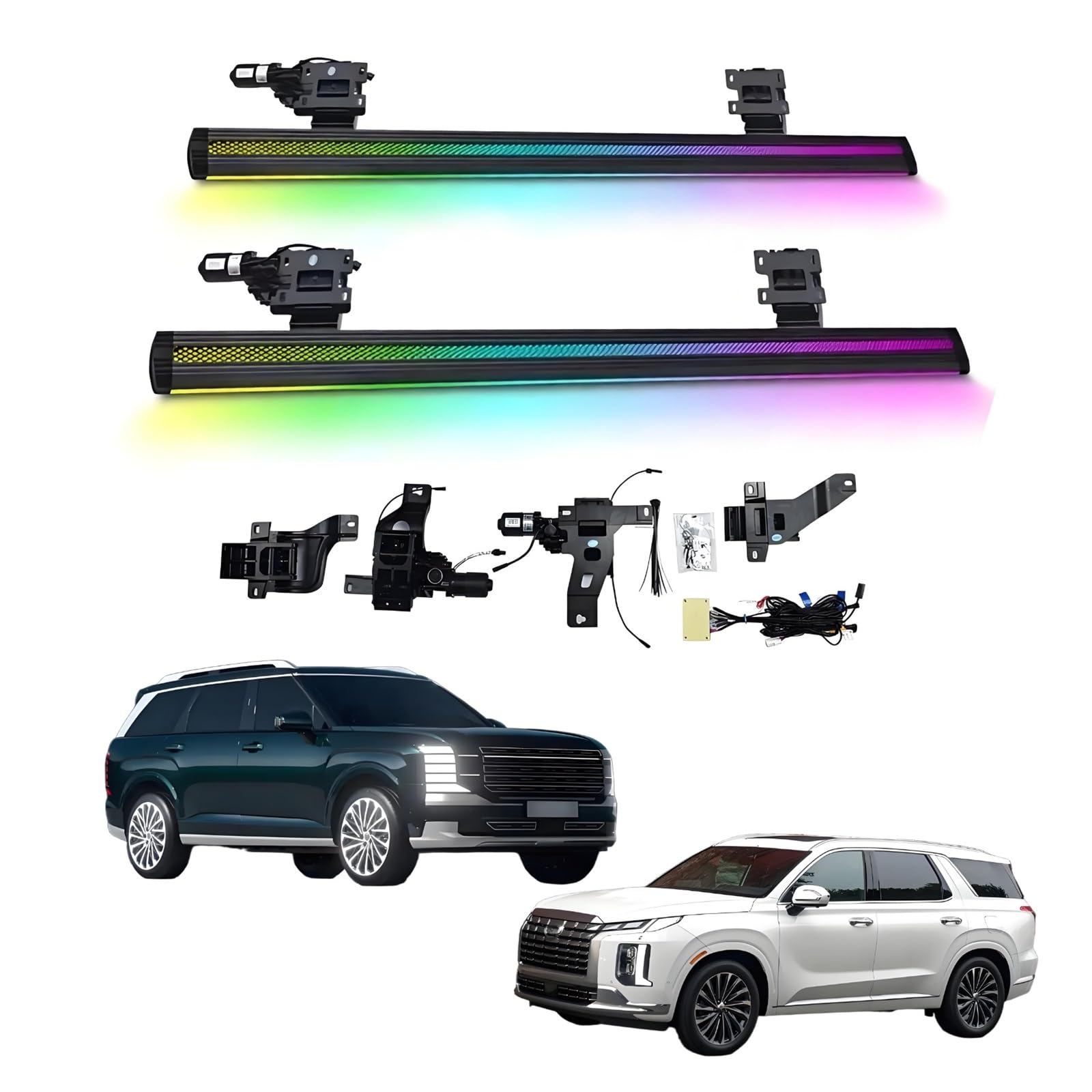 OZTSR Elektrische Trittbretter, kompatibel mit Hyundai Palisade 2021–2025 mit leichten, SUV-, Offroad- und Pickup-Trucks – einziehbare Truck-Stufen und Nerf Bars OZTSR Elektrische Trittbretter, kompatibel mit Hyundai Palisade 2021–2025 mit leichten, SUV-, Offroad- und Pickup-Trucks – einziehbare Truck-Stufen und Nerf Bars von OZTSR
