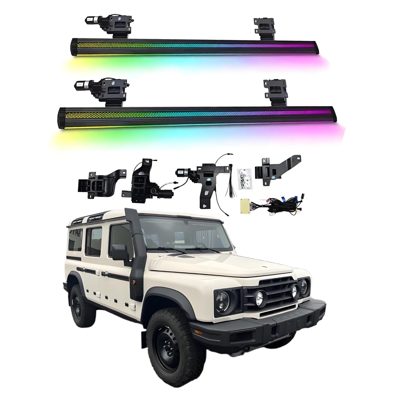 OZTSR Elektrische Trittbretter, kompatibel mit Ineos Grenadierk 2022–2025 mit leichten, SUV-, Offroad- und Pickup-Trucks – einziehbare Truck-Stufen und Nerf Bars OZTSR Elektrische Trittbretter, kompatibel mit Ineos Grenadierk 2022–2025 mit leichten, SUV-, Offroad- und Pickup-Trucks – einziehbare Truck-Stufen und Nerf Bars von OZTSR