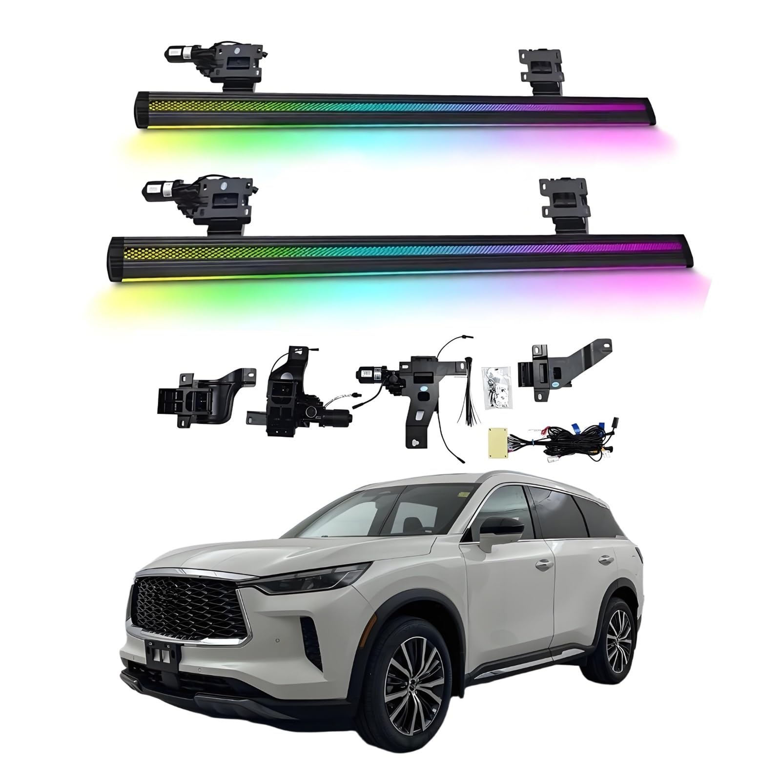 OZTSR Elektrische Trittbretter, kompatibel mit Infiniti QX60 2022–2025 mit leichten, SUV-, Offroad- und Pickup-Trucks – einziehbare Truck-Stufen und Nerf Bars OZTSR Elektrische Trittbretter, kompatibel mit Infiniti QX60 2022–2025 mit leichten, SUV-, Offroad- und Pickup-Trucks – einziehbare Truck-Stufen und Nerf Bars von OZTSR