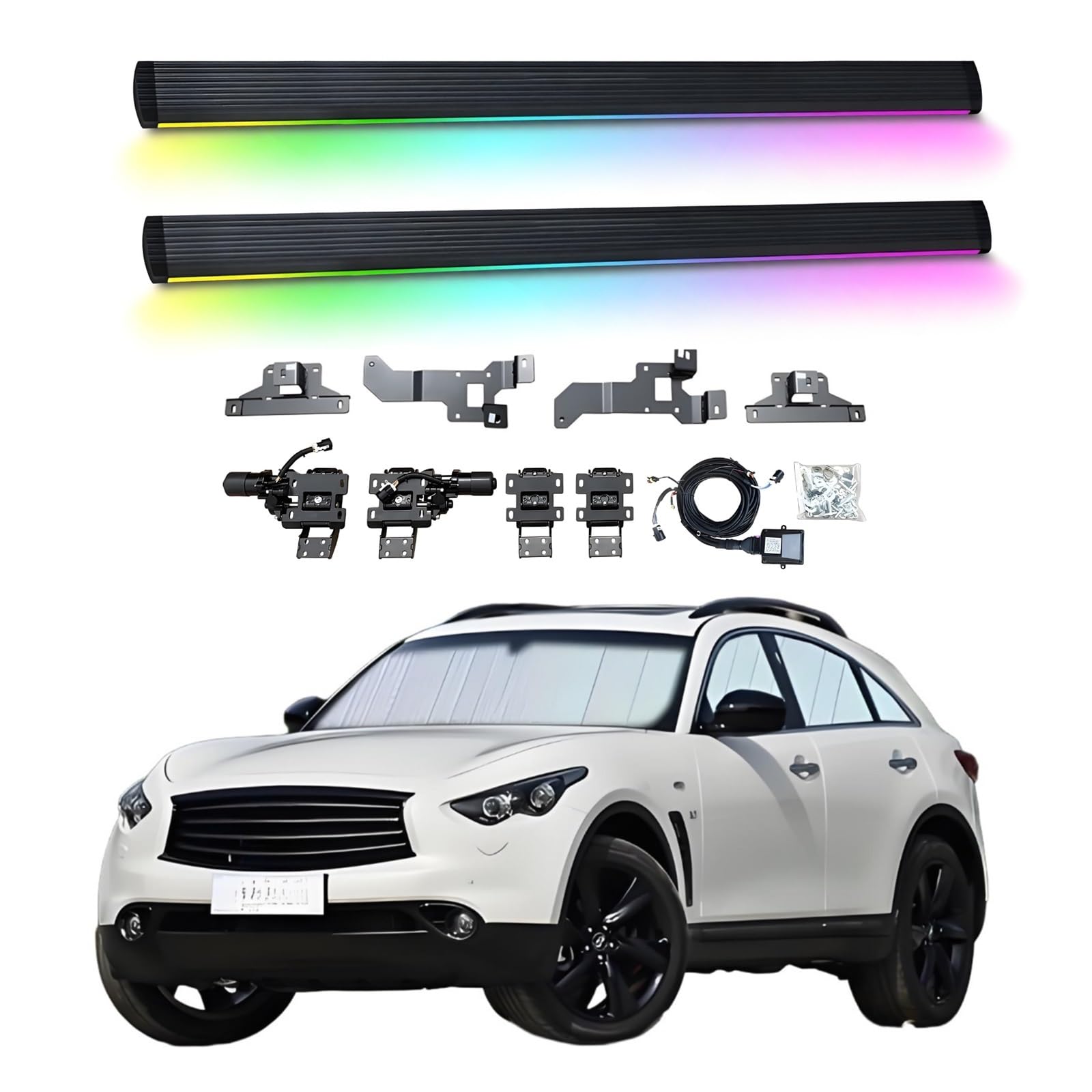 OZTSR Elektrische Trittbretter, kompatibel mit Infiniti QX70 2013–2017 mit leichten, SUV-, Offroad- und Pickup-Trucks – einziehbare Truck-Stufen und Nerf Bars OZTSR Elektrische Trittbretter, kompatibel mit Infiniti QX70 2013–2017 mit leichten, SUV-, Offroad- und Pickup-Trucks – einziehbare Truck-Stufen und Nerf Bars von OZTSR