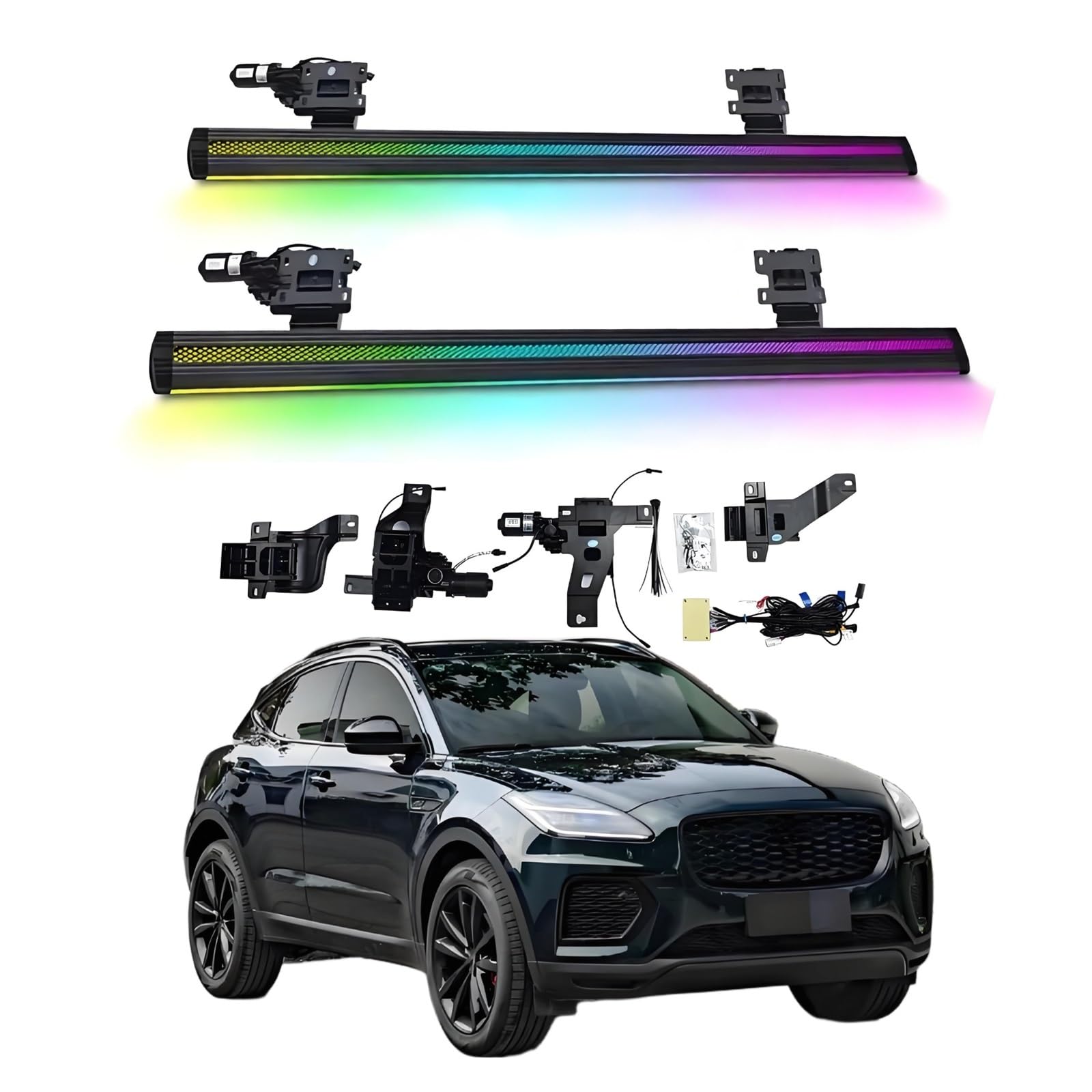 OZTSR Elektrische Trittbretter, kompatibel mit Jaguar E-PACE 2018–2025, mit leichten, SUV-, Offroad- und Pickup-Trucks – einziehbare Truck-Stufen und Nerf Bars OZTSR Elektrische Trittbretter, kompatibel mit Jaguar E-PACE 2018–2025, mit leichten, SUV-, Offroad- und Pickup-Trucks – einziehbare Truck-Stufen und Nerf Bars von OZTSR