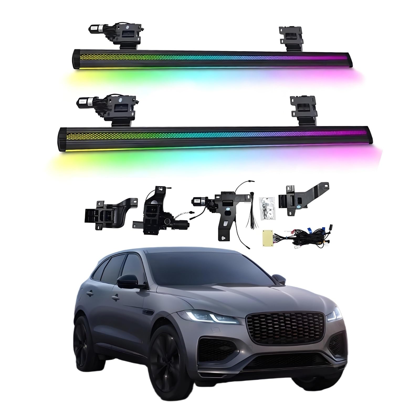 OZTSR Elektrische Trittbretter, kompatibel mit Jaguar F-PACE 2021–2025, mit leichten, SUV-, Offroad- und Pickup-Trucks – einziehbare Truck-Stufen und Nerf Bars OZTSR Elektrische Trittbretter, kompatibel mit Jaguar F-PACE 2021–2025, mit leichten, SUV-, Offroad- und Pickup-Trucks – einziehbare Truck-Stufen und Nerf Bars von OZTSR