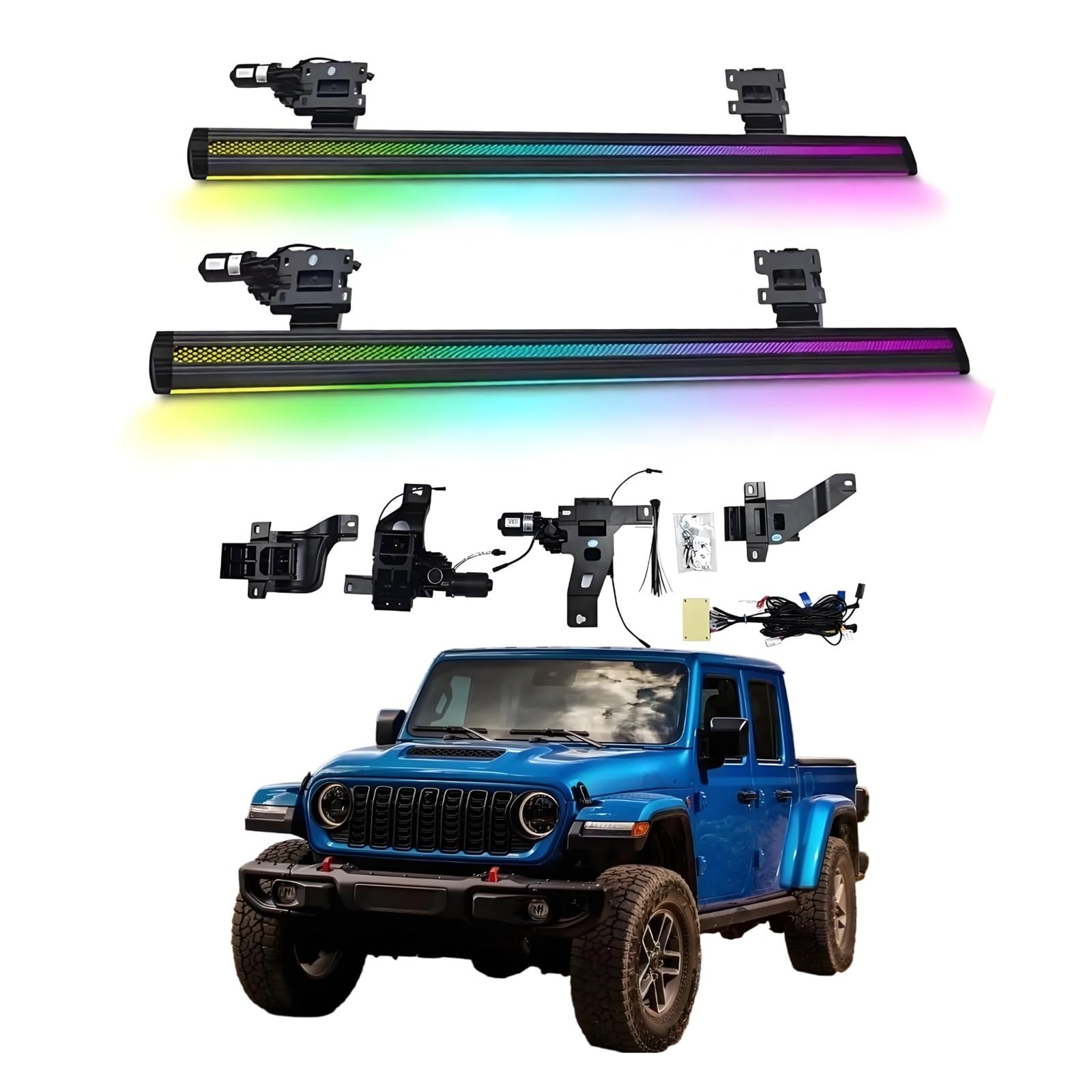 OZTSR Elektrische Trittbretter, kompatibel mit Jeep Gladiator 2022–2025 mit leichten, SUV-, Offroad- und Pickup-Trucks – einziehbare Truck-Stufen und Nerf Bars OZTSR Elektrische Trittbretter, kompatibel mit Jeep Gladiator 2022–2025 mit leichten, SUV-, Offroad- und Pickup-Trucks – einziehbare Truck-Stufen und Nerf Bars von OZTSR