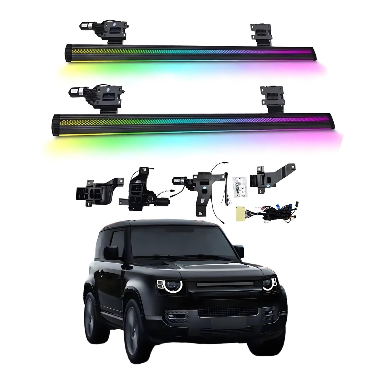 OZTSR Elektrische Trittbretter, kompatibel mit Land Rover Defender 90 2023–2025 mit leichten, SUV-, Offroad- und Pickup-Trucks – einziehbare Truck-Stufen und Nerf Bars OZTSR Elektrische Trittbretter, kompatibel mit Land Rover Defender 90 2023–2025 mit leichten, SUV-, Offroad- und Pickup-Trucks – einziehbare Truck-Stufen und Nerf Bars von OZTSR