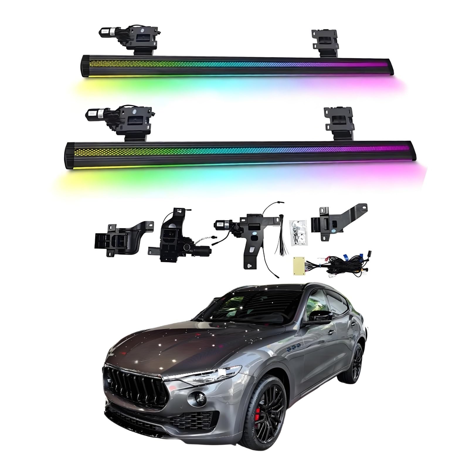 OZTSR Elektrische Trittbretter, kompatibel mit Maserati Levante 2016–2025, mit leichten, SUV-, Offroad- und Pickup-Trucks – einziehbare Truck-Stufen und Nerf Bars OZTSR Elektrische Trittbretter, kompatibel mit Maserati Levante 2016–2025, mit leichten, SUV-, Offroad- und Pickup-Trucks – einziehbare Truck-Stufen und Nerf Bars von OZTSR
