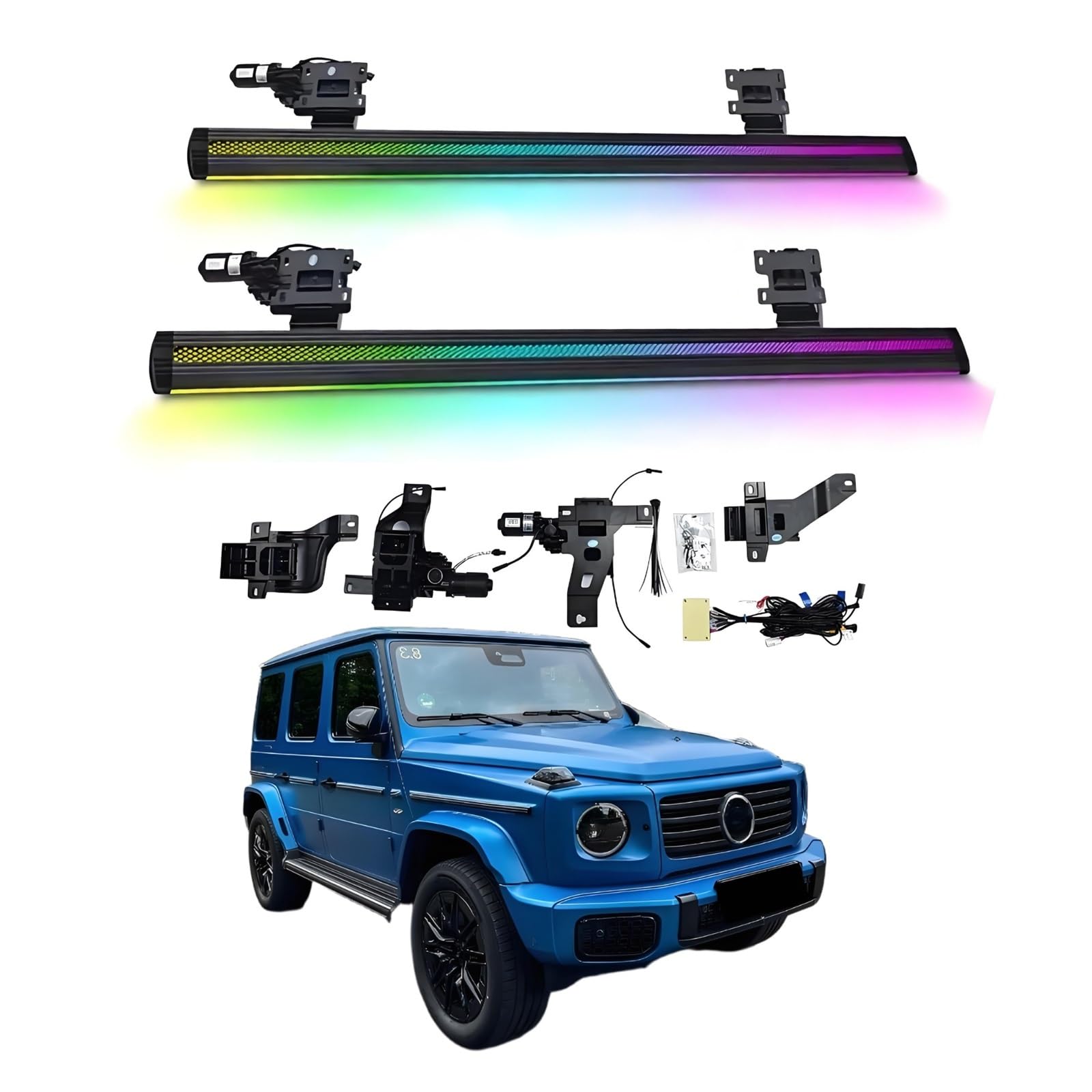 OZTSR Elektrische Trittbretter, kompatibel mit Mercedes-Benz G-Klasse Electric 2024–2025 mit leichten, SUV-, Offroad- und Pickup-Trucks – einziehbare Truck-Stufen und Nerf Bars OZTSR Elektrische Trittbretter, kompatibel mit Mercedes-Benz G-Klasse Electric 2024–2025 mit leichten, SUV-, Offroad- und Pickup-Trucks – einziehbare Truck-Stufen und Nerf Bars von OZTSR