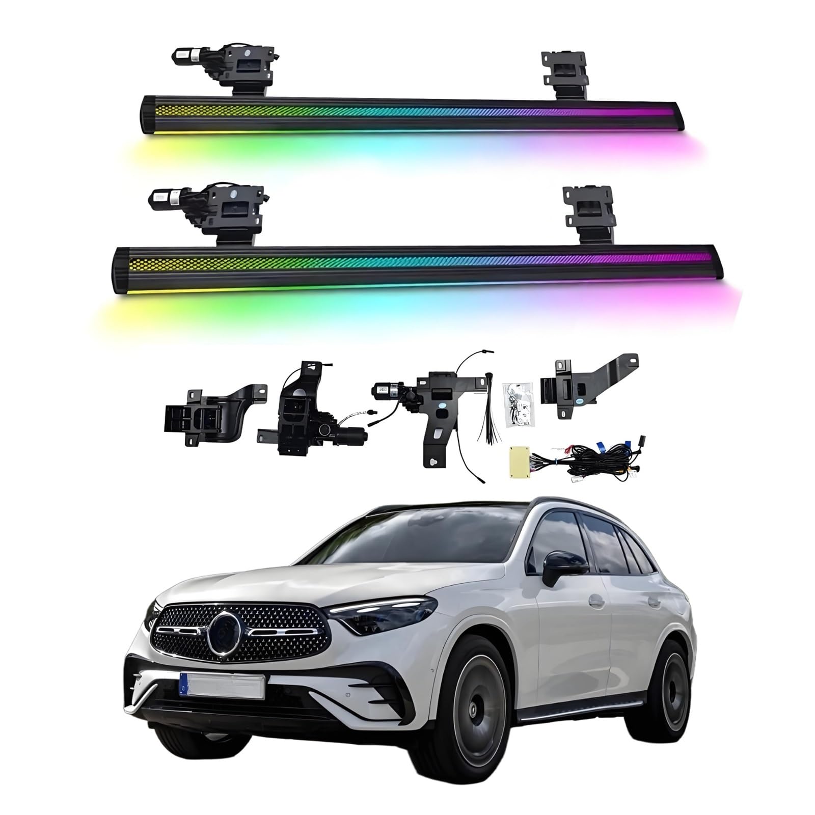 OZTSR Elektrische Trittbretter, kompatibel mit Mercedes-Benz GLC 2023–2025 mit leichten, SUV-, Offroad- und Pickup-Trucks – einziehbare Truck-Stufen und Nerf Bars OZTSR Elektrische Trittbretter, kompatibel mit Mercedes-Benz GLC 2023–2025 mit leichten, SUV-, Offroad- und Pickup-Trucks – einziehbare Truck-Stufen und Nerf Bars von OZTSR