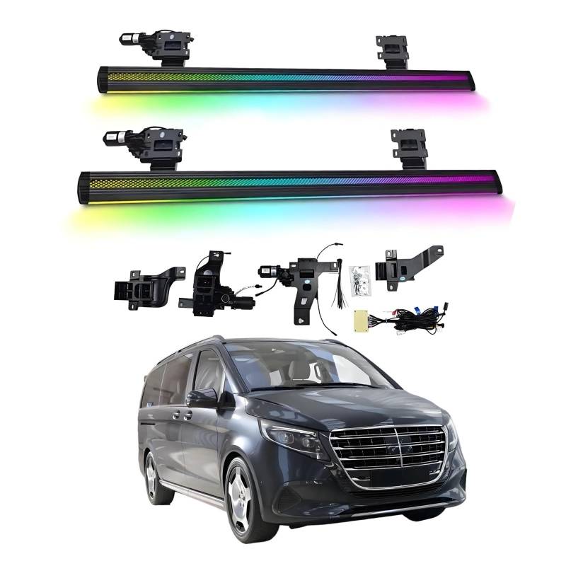 OZTSR Elektrische Trittbretter, kompatibel mit Mercedes-Benz V250 2016–2025, mit leichten, SUV-, Offroad- und Pickup-Trucks – einziehbare Truck-Stufen und Nerf Bars von OZTSR